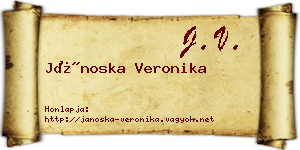 Jánoska Veronika névjegykártya